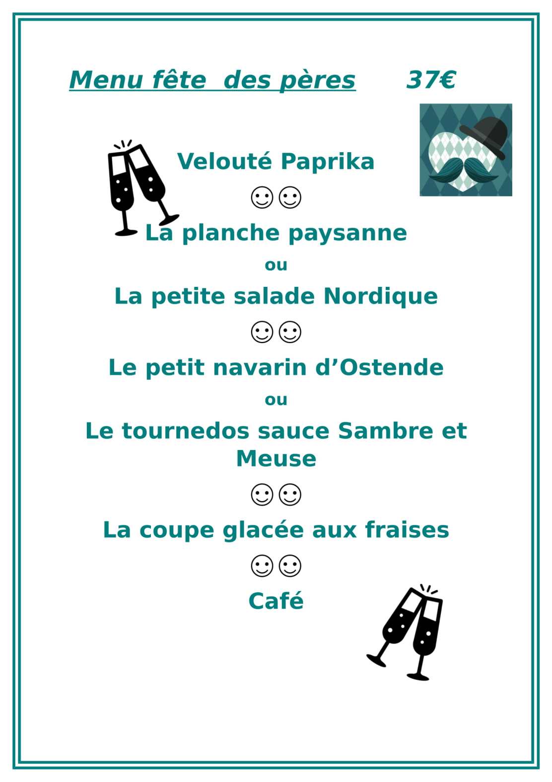 Menu fête des Pères-1